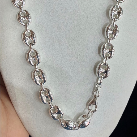 Gucci puff link sterling silver chain 24” long - Picture 2 of 7